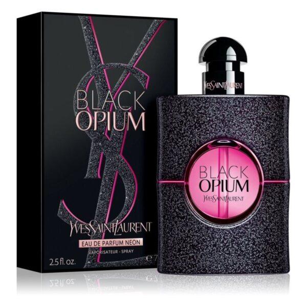 Black Opium Glitter Perfume by Yves Saint Laurent for female UAE