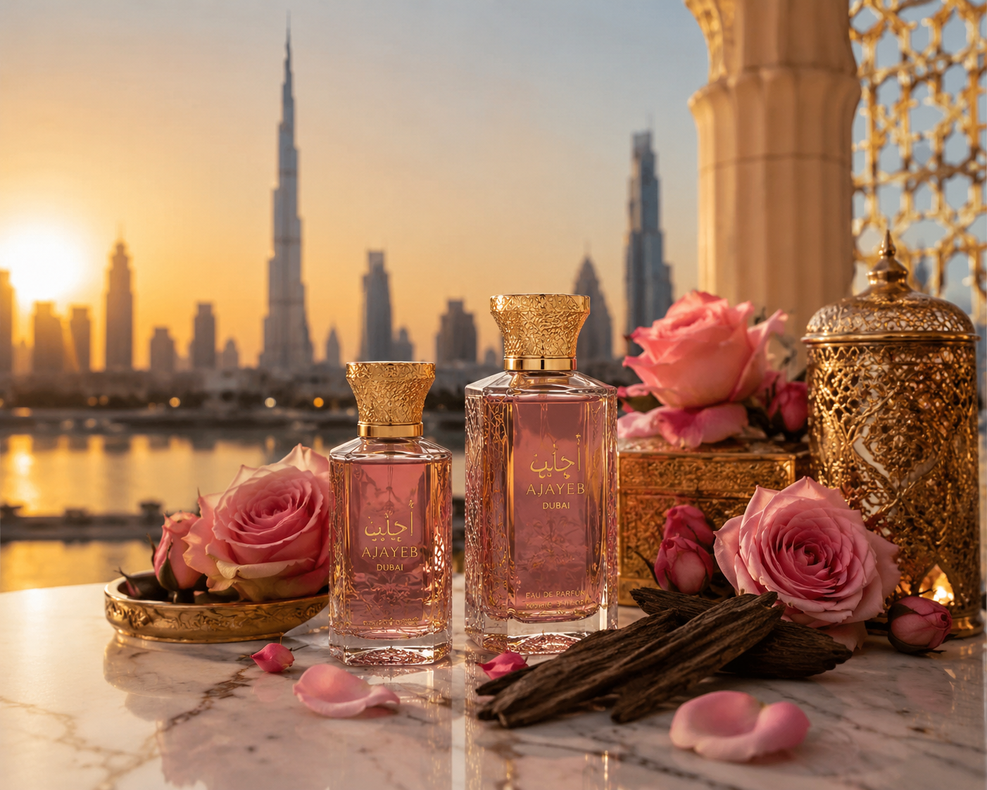 Best rose perfumes Dubai luxury floral rose oud fragrances UAE