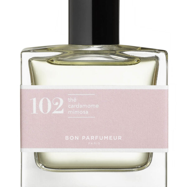 102 tea, cardamom, mimosa Bon Parfumeur perfume bottle