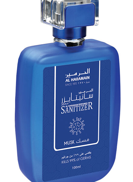 Musk Sanitizer Al Haramain Perfumes perfume bottle