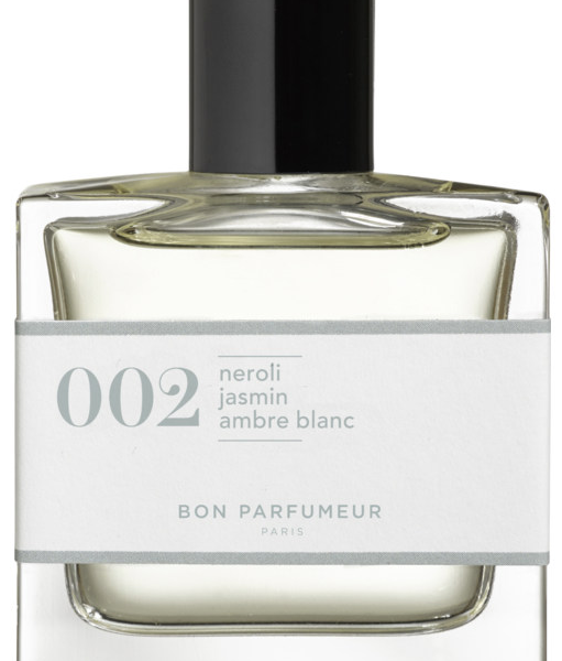 002 neroli, jasmin, ambre blanc Bon Parfumeur perfume bottle