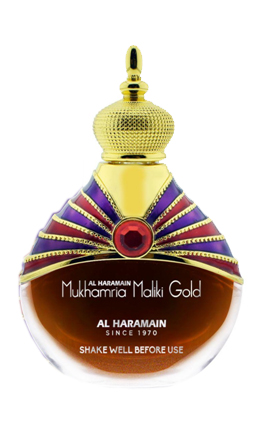 Mukhamria Maliki Gold Al Haramain Perfumes perfume bottle