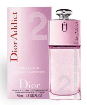 Dior Addict 2 Sparkle in Pink Dior perfume bottle